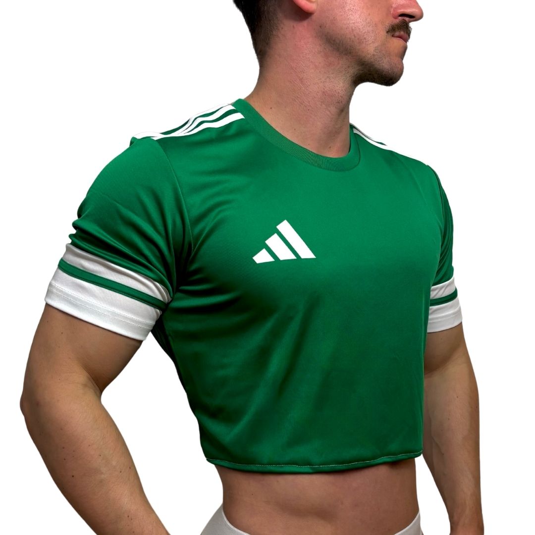 Adidas Neo Green Short Sleeve Crop Top