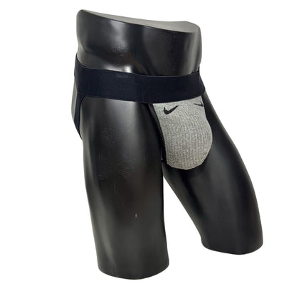 Nike Sport Gray Logo Socks Jockstrap/Thong