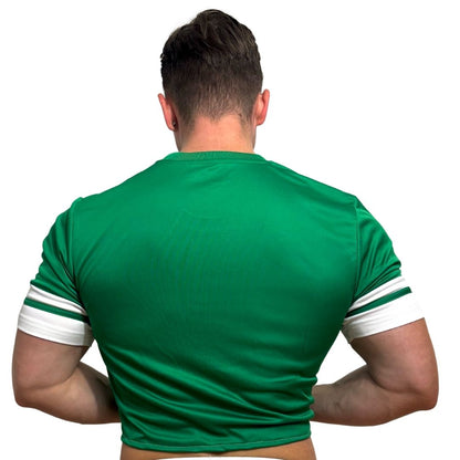 Adidas Neo Green Short Sleeve Crop Top