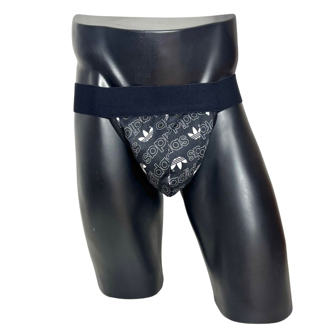 Adidas Originals All Over Logo Print With Pocket Jockstrap/Thong 2.0