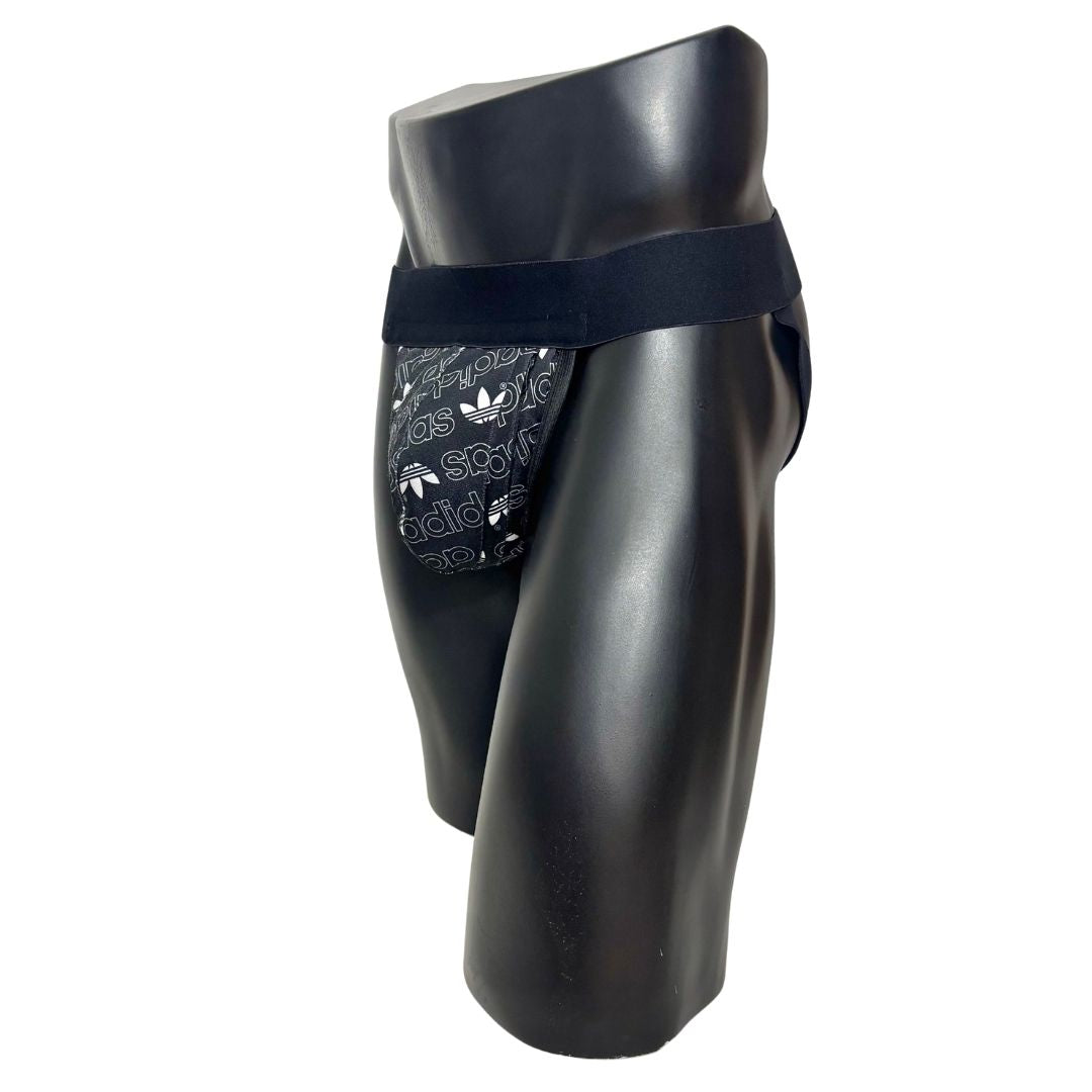 Adidas Originals All Over Logo Print With Pocket Jockstrap/Thong 2.0