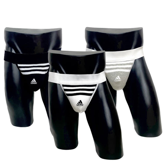 Adidas Three Stripes Sport Logo Socks Jockstrap/Thong Pack of 3