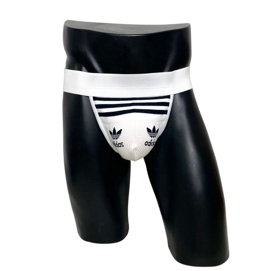 Adidas Originals White Socks Jockstrap/Thong