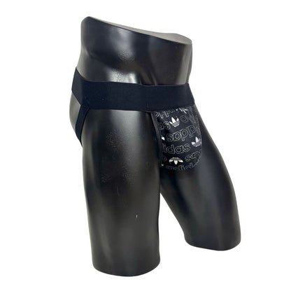 Adidas Originals All Over Logo Print With Pocket Jockstrap/Thong 2.0