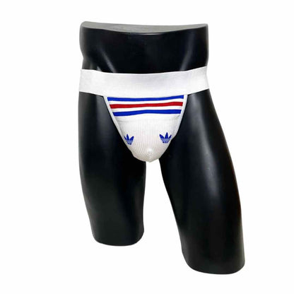 Adidas Originals White Blue and Red Socks Jockstrap/Thong