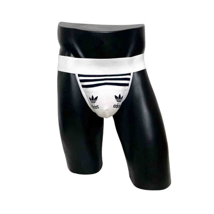 Adidas Originals Black and White Socks Jockstrap/Thong Pack of 2