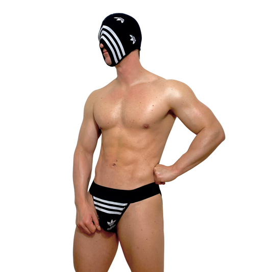 Adidas Originals Black SOCKsucker Balaclava & Sock Jockstrap Set
