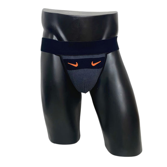 Nike Vintage Grey Orange Swoosh Socks Jockstrap/Thong
