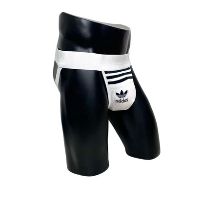 Adidas Originals White Socks Jockstrap/Thong