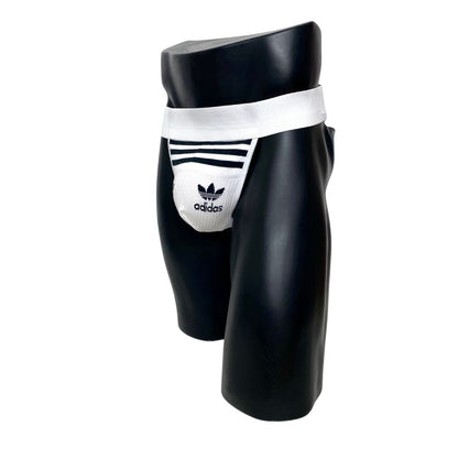 Adidas Originals White Socks Jockstrap/Thong