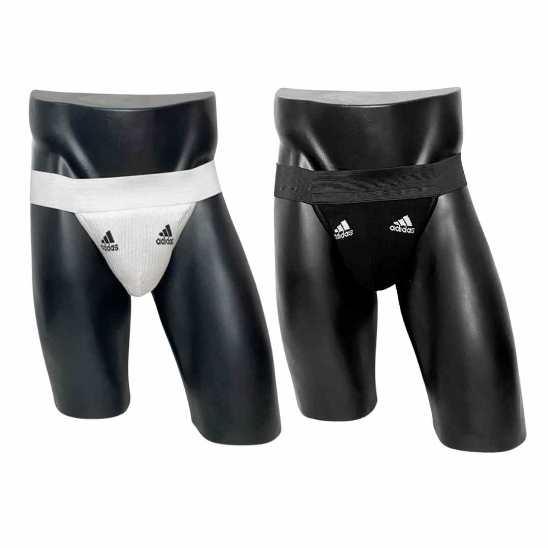 Adidas Black and White Socks Jockstrap/Thong Pack of 2