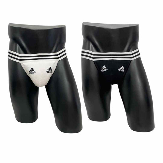 Adidas Sport Black and White Socks Jockstrap/Thong Pack of 2