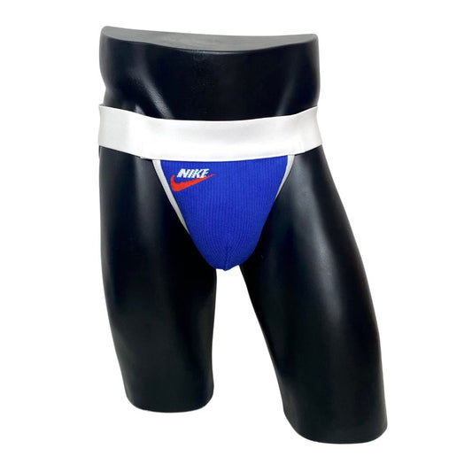 Nike Vintage Royal Blue Orange Swoosh Socks Jockstrap/Thong