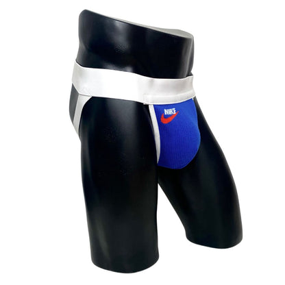 Nike Vintage Royal Blue Orange Swoosh Socks Jockstrap/Thong