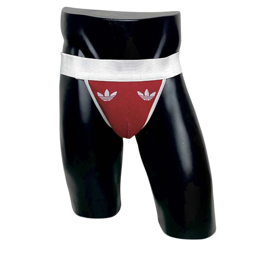 Adidas Logo Red Socks Jockstrap/Thong