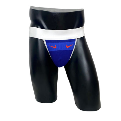 Nike Vintage Shades of Blue Orange Swoosh Socks Jockstrap/Thong