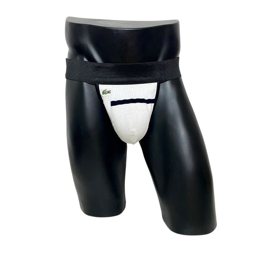 Lacoste White Socks Jockstrap/Thong