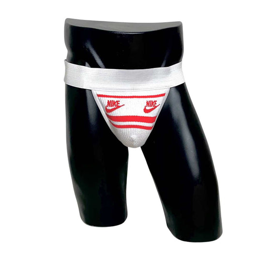 Nike White Red Socks Jockstrap/Thong