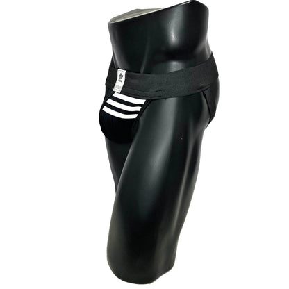 Adidas Black/White Jockstrap/Thong
