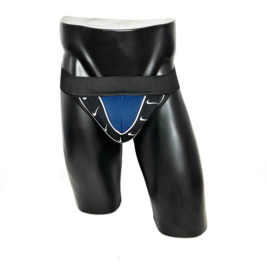 Nike Blue Swoosh Jockstrap/Thong
