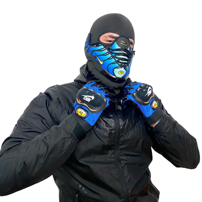 Nike Air Max Motorbike Gloves Blue 3.0