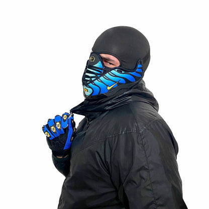 Nike Air Max Motorbike Gloves Blue 3.0