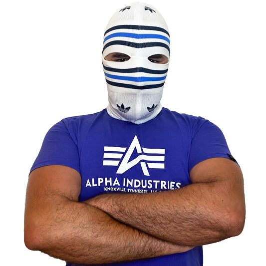 Adidas Balaclava White - Blue