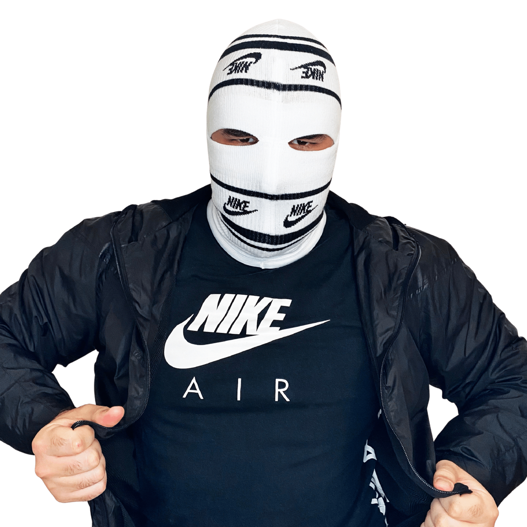 white nike balaclava
