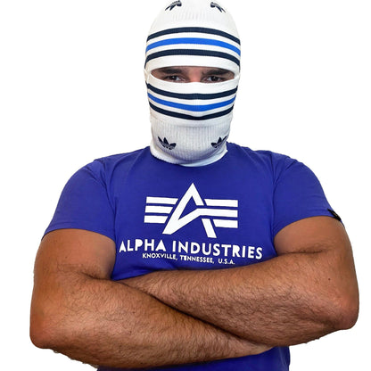Adidas Balaclava White - Blue