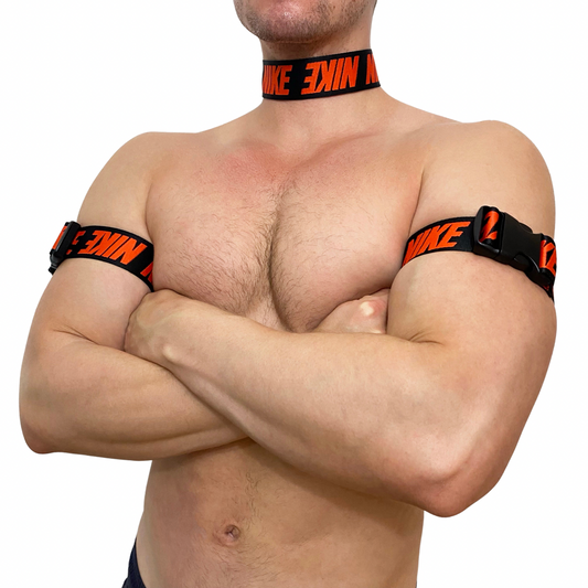 Nike Air Max ORANGE Choker and Arm Bands Set