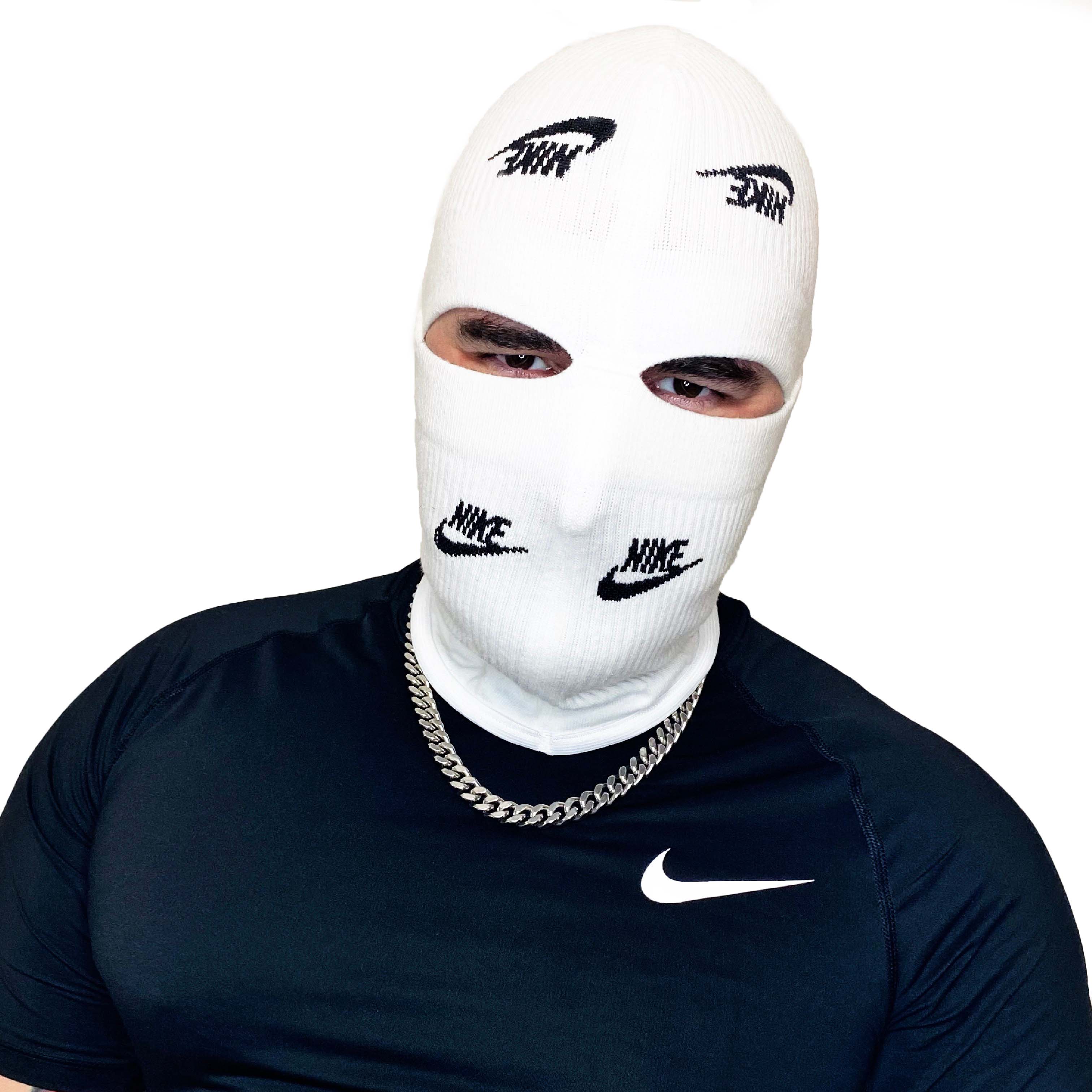 white nike balaclava