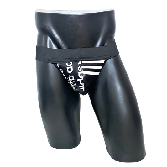 A black Adidas Chile 62 OG Jockstrap 2.0 with the brand's logo 