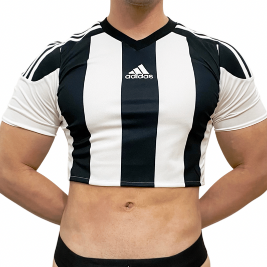 Adidas Black\White Crop Top